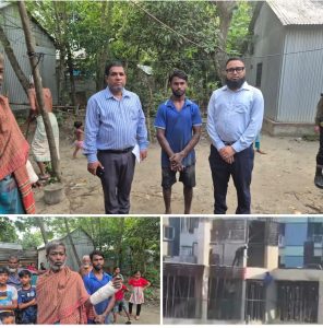 কার্নিশে ঝুলে দেশজুড়ে আলোচিত সেই তরুণ-আমীর আলী, পাশে দাঁড়াল-বাঞ্ছারামপুর উপজেলা প্রশাসন